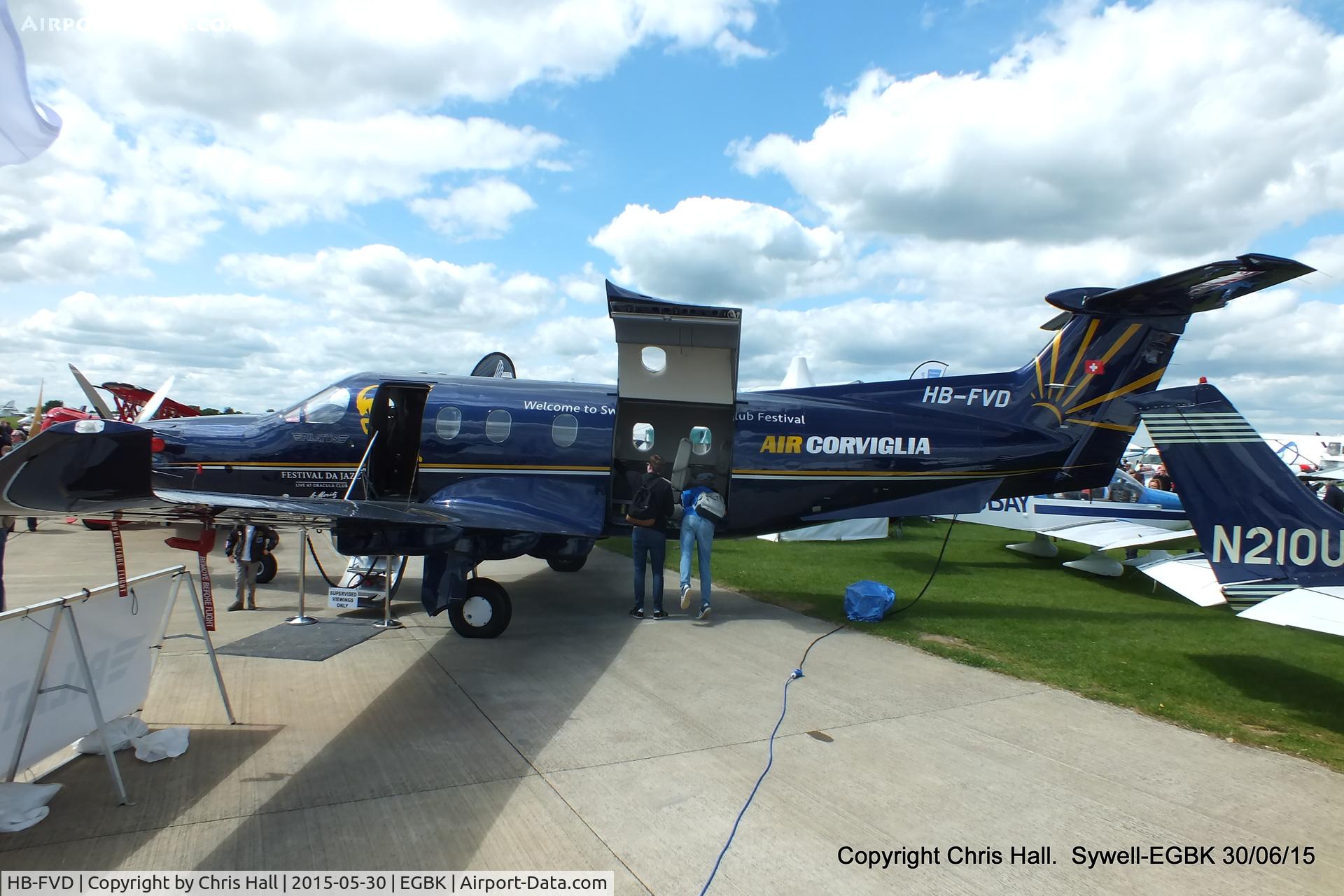 HB-FVD, 2008 Pilatus PC-12/47E C/N 1072, at Aeroexpo 2015