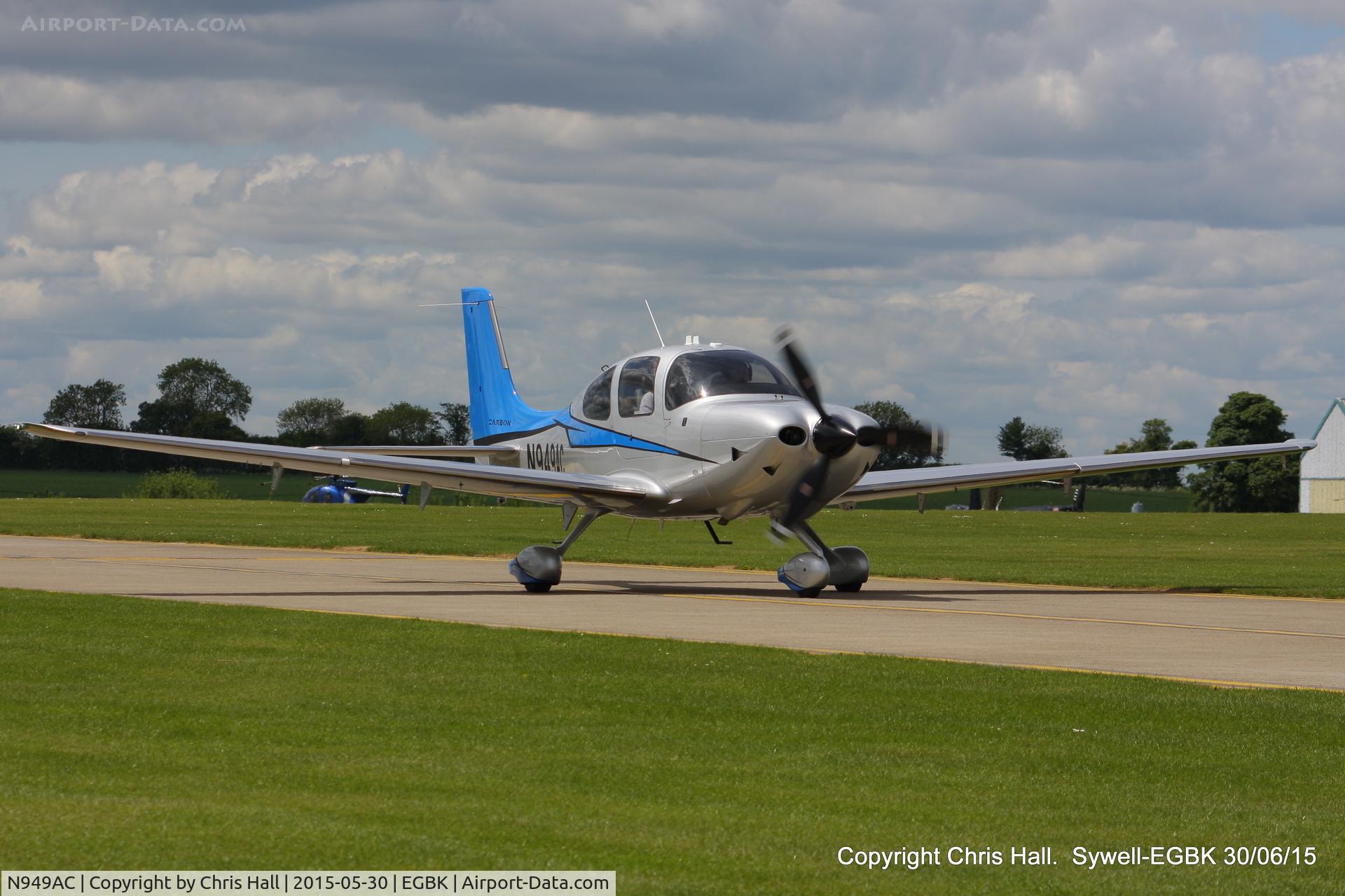 N949AC, 2014 Cirrus SR22T C/N 0833, at Aeroexpo 2015