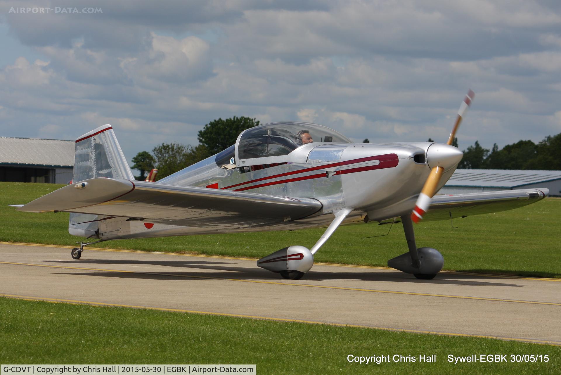 G-CDVT, 1991 Vans RV-6 C/N 20206, at Aeroexpo 2015