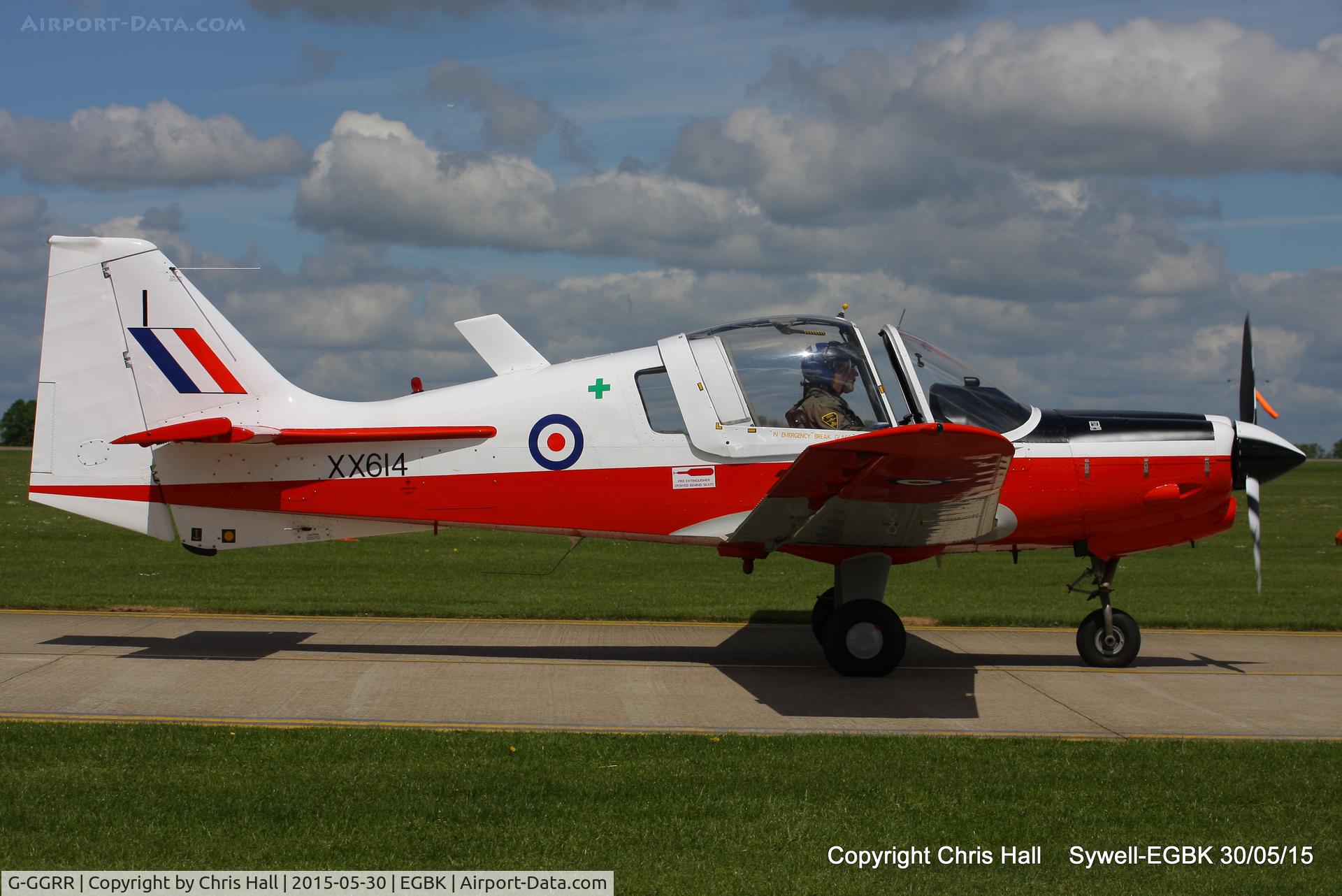 G-GGRR, 1974 Scottish Aviation Bulldog T.1 C/N BH120/272, at Aeroexpo 2015
