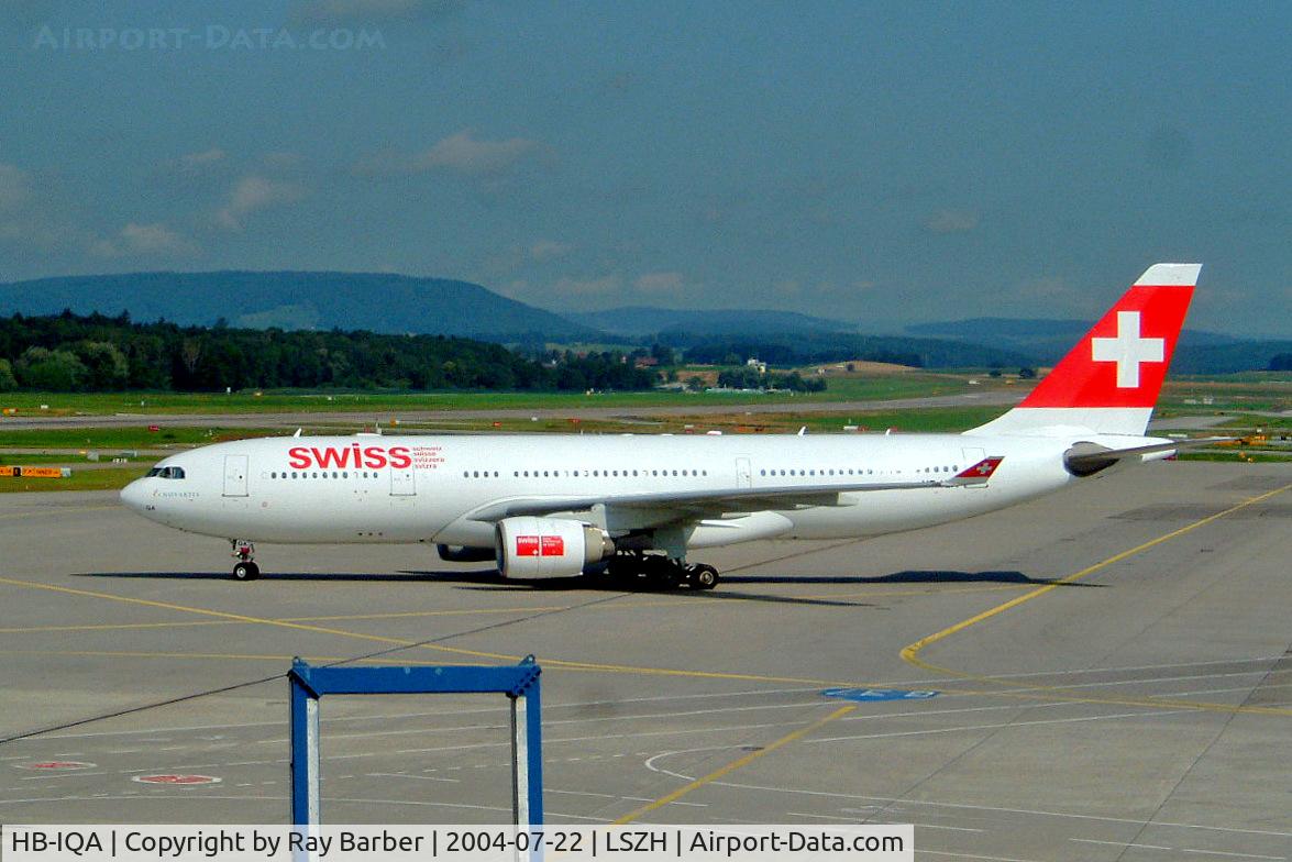HB-IQA, 1998 Airbus A330-223 C/N 229, Airbus A330-223 [229] (Swiss International Air Lines) Zurich~HB 22/07/2004