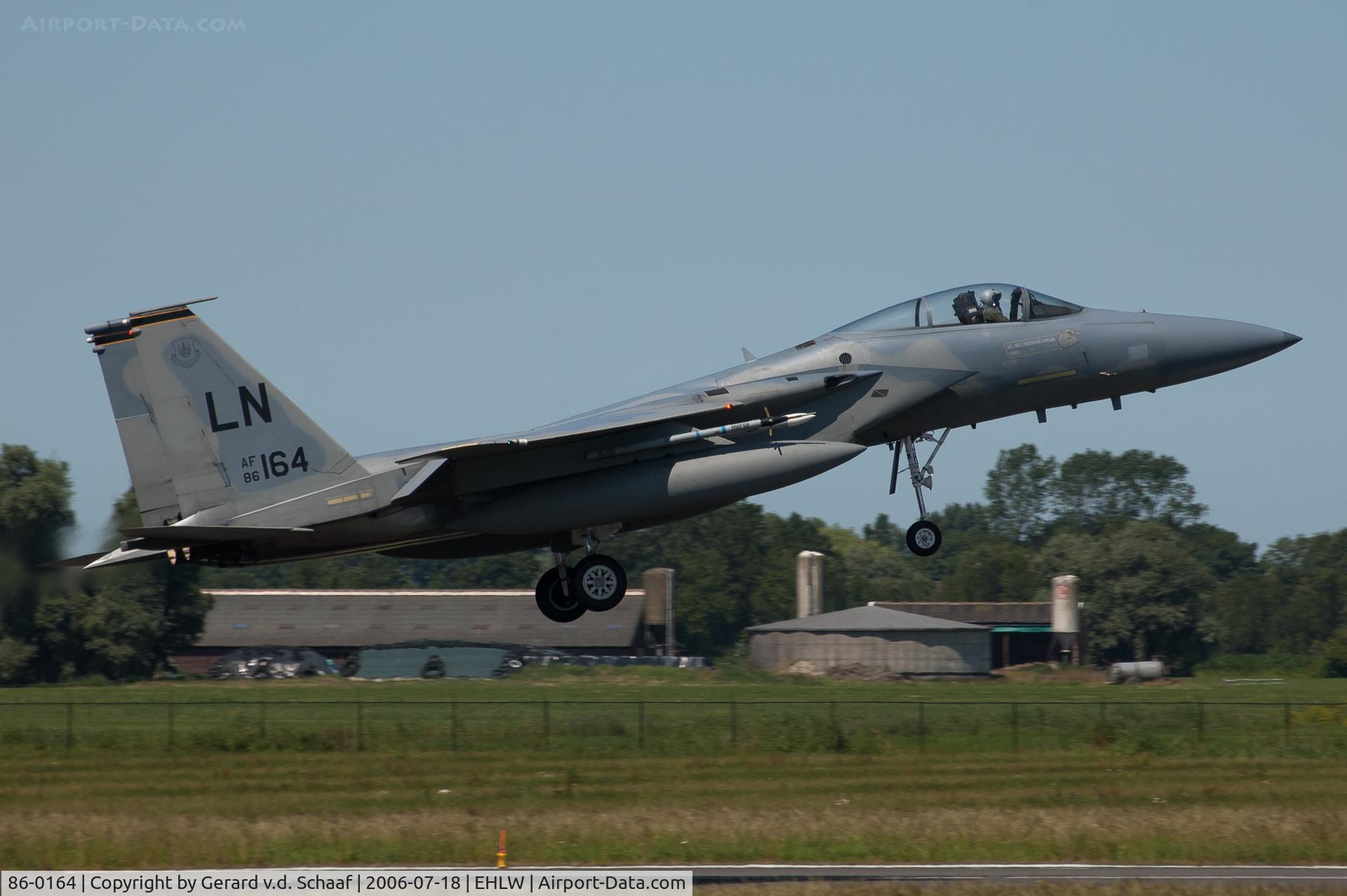 86-0164, 1986 McDonnell Douglas F-15C Eagle C/N 1011/C392, Leeuwarden, July 2006