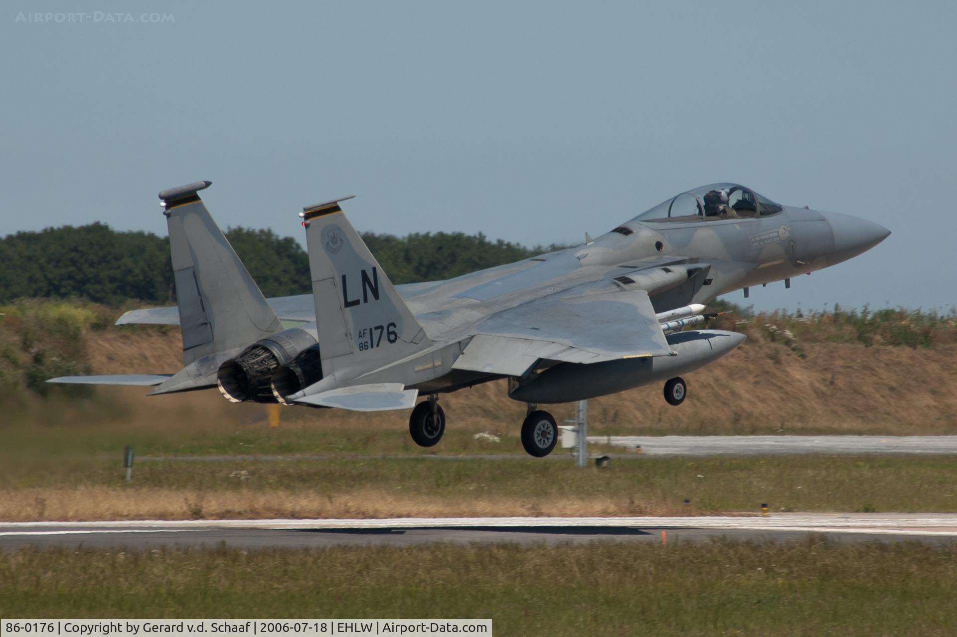 86-0176, 1986 McDonnell Douglas F-15C Eagle C/N 1027/C404, Leeuwarden, July 2006