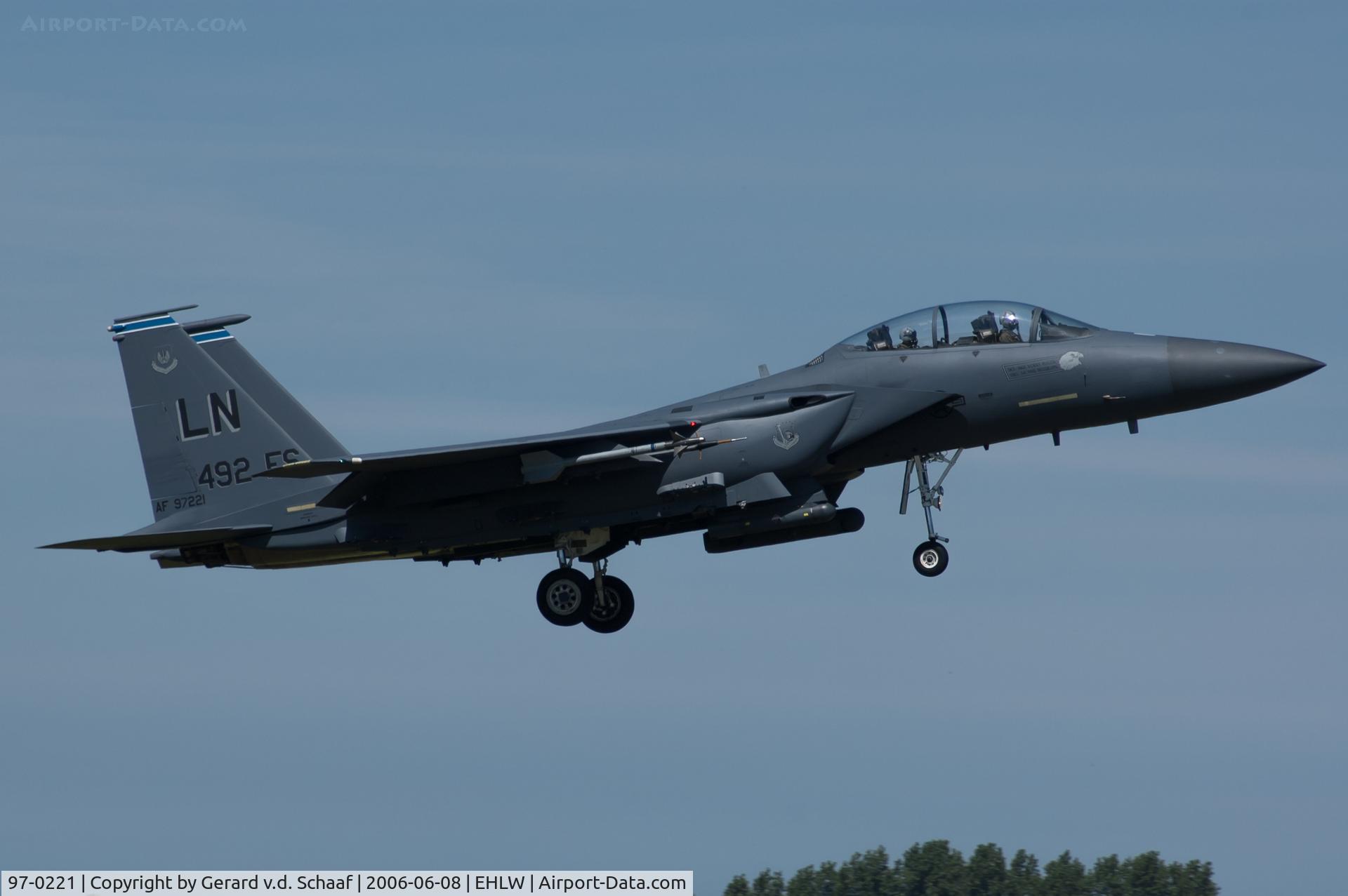 97-0221, 1997 McDonnell Douglas F-15E Strike Eagle C/N 1359/E220, Leeuwarden, June 2006