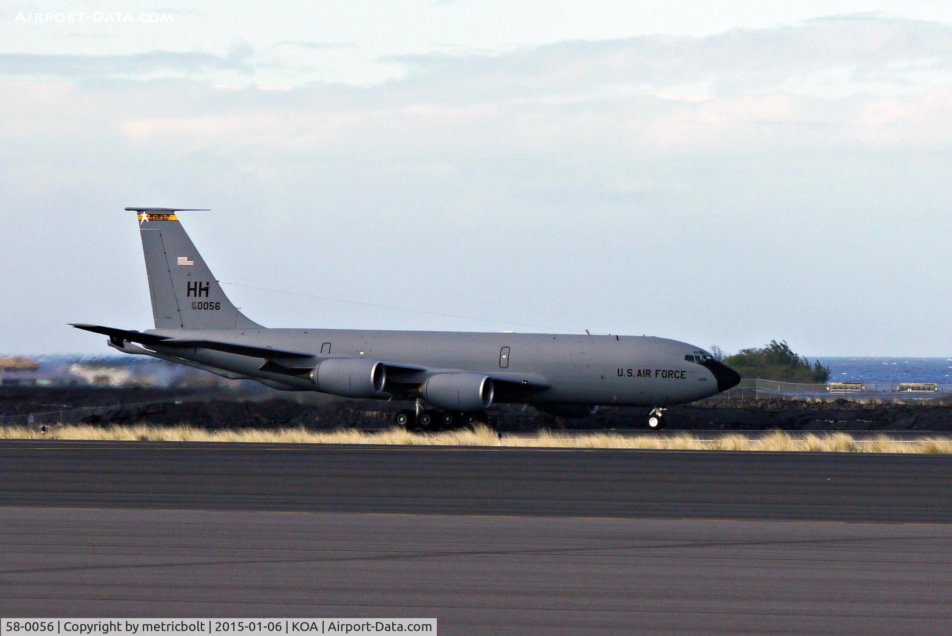 58-0056, 1958 Boeing KC-135R Stratotanker C/N 17801, Kona Int'l Airport