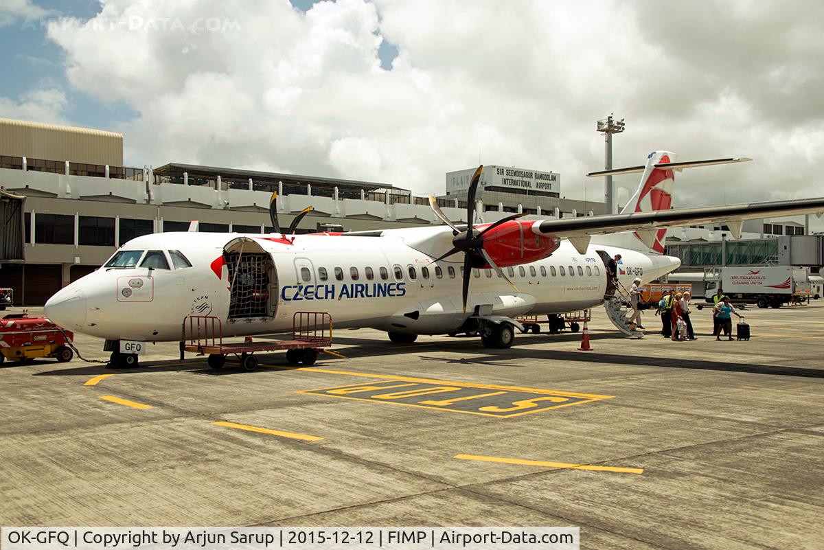 OK-GFQ, 2001 ATR 72-212A C/N 674, Operating far away from home, flying with Air Mauritius.