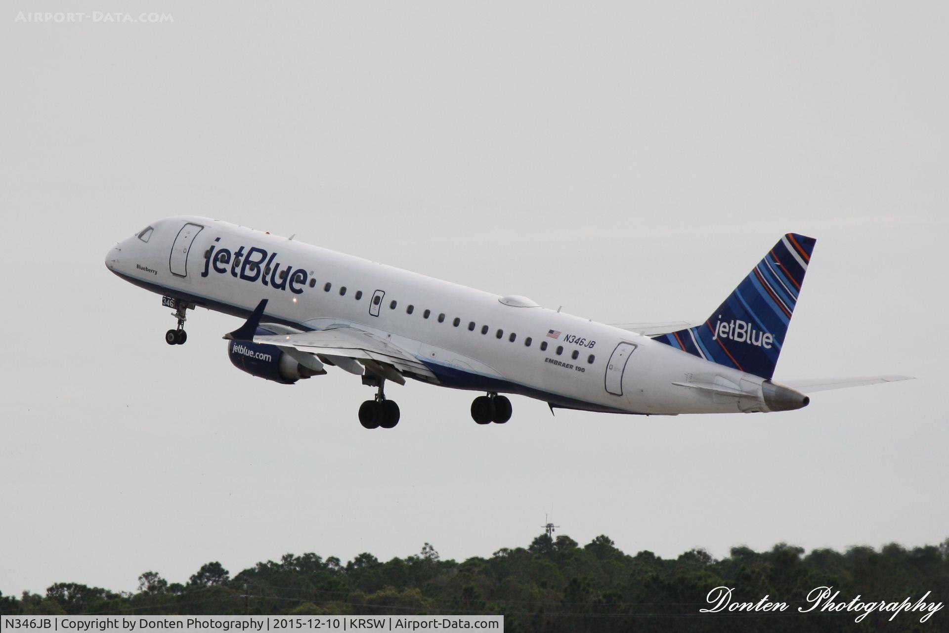 N346JB, 2012 Embraer ERJ-190-100 IGW 190AR C/N 19000504, JetBlue Flight 1252 (N346JB) 