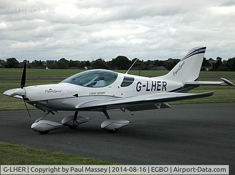 G-LHER, 2010 SportCruiser (PiperSport) Piper Sport C/N P1001042, Visitor to EGBO.