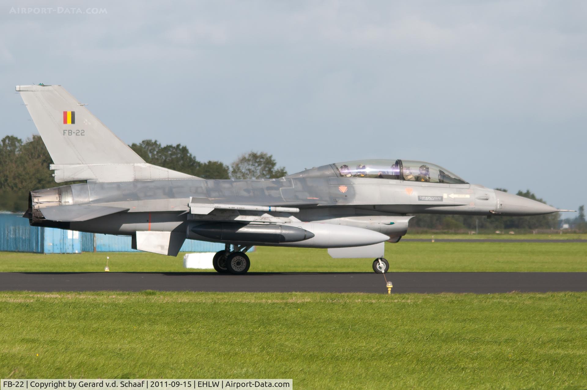 FB-22, General Dynamics F-16BM Fighting Falcon C/N 6J-22, Leeuwarden, September 2011