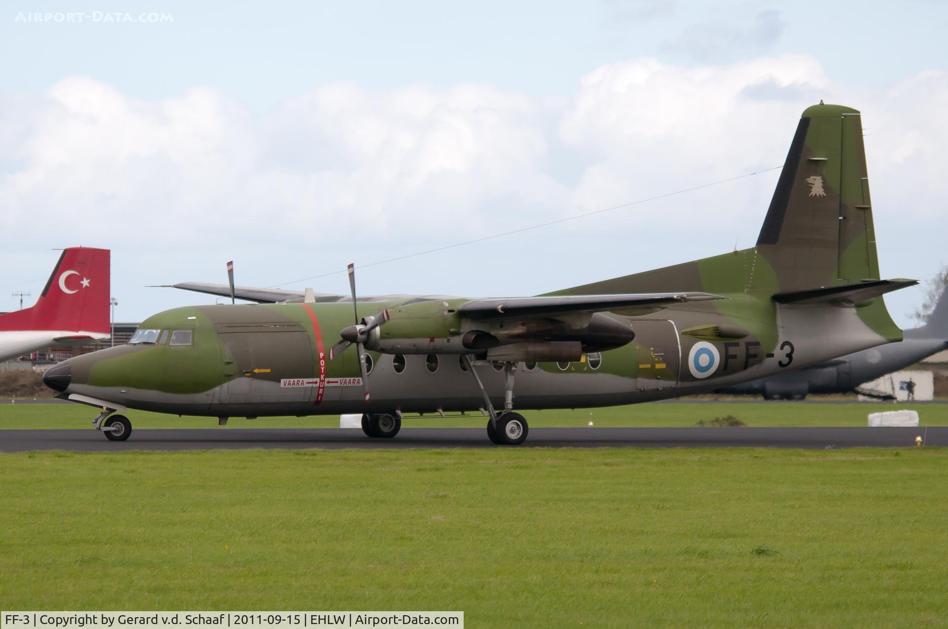 FF-3, 1983 Fokker F-27-400M Friendship C/N 10662, Leeuwarden, September 2011