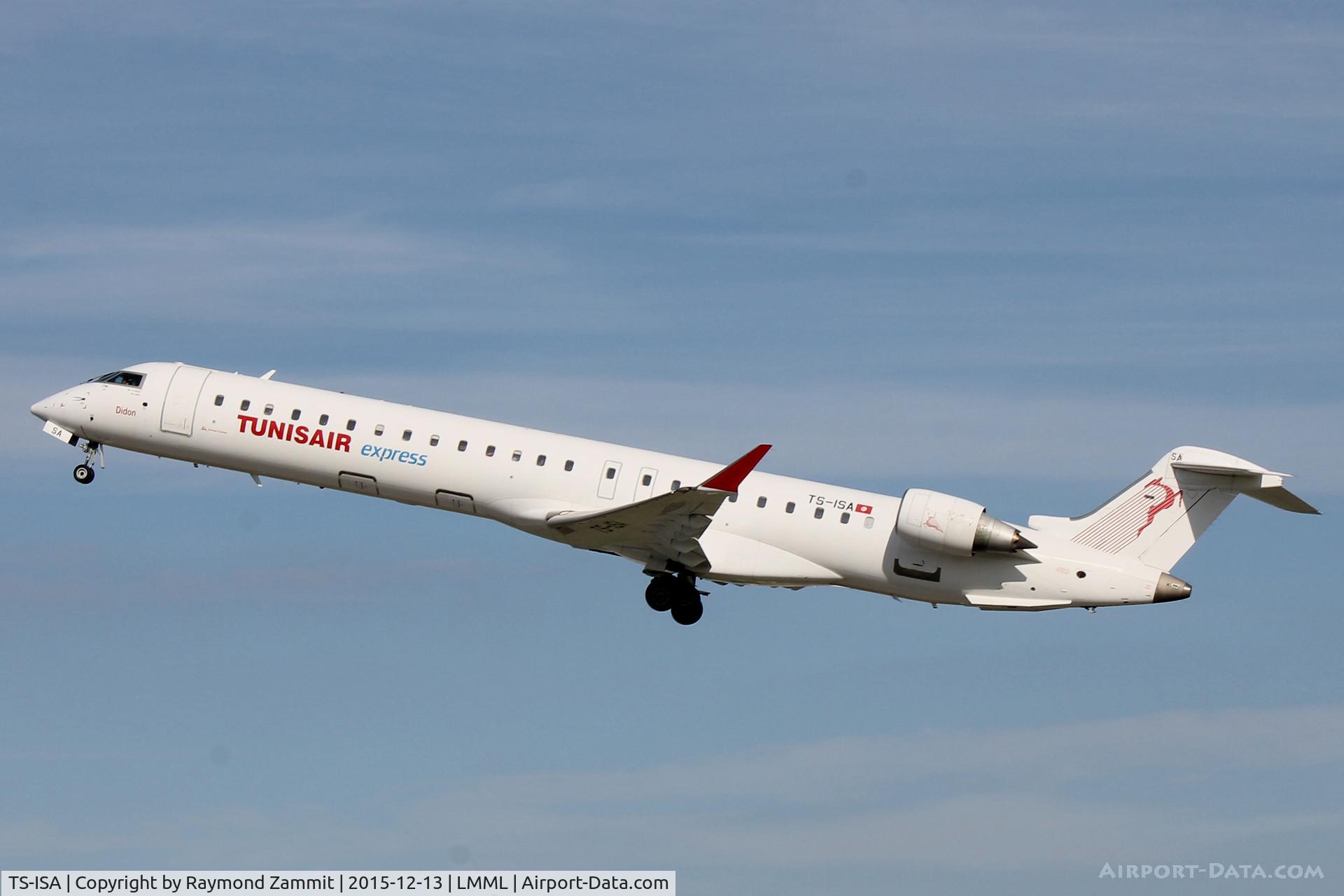TS-ISA, 2007 Bombardier CRJ-900 (CL-600-2D24) C/N 15091, Canadair CL-600 Regional Jet CRJ-900ER TS-ISA Tunisair Express