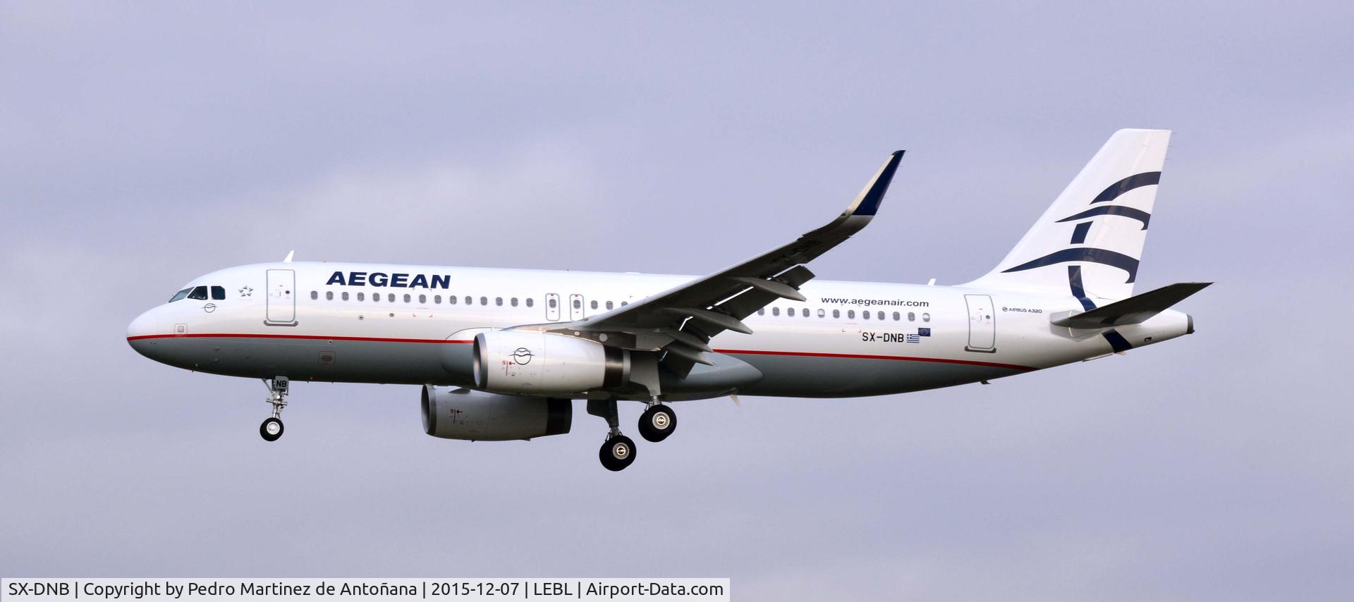 SX-DNB, 2015 Airbus A320-232 C/N 6832, El Prat -  Barcelona  -  España