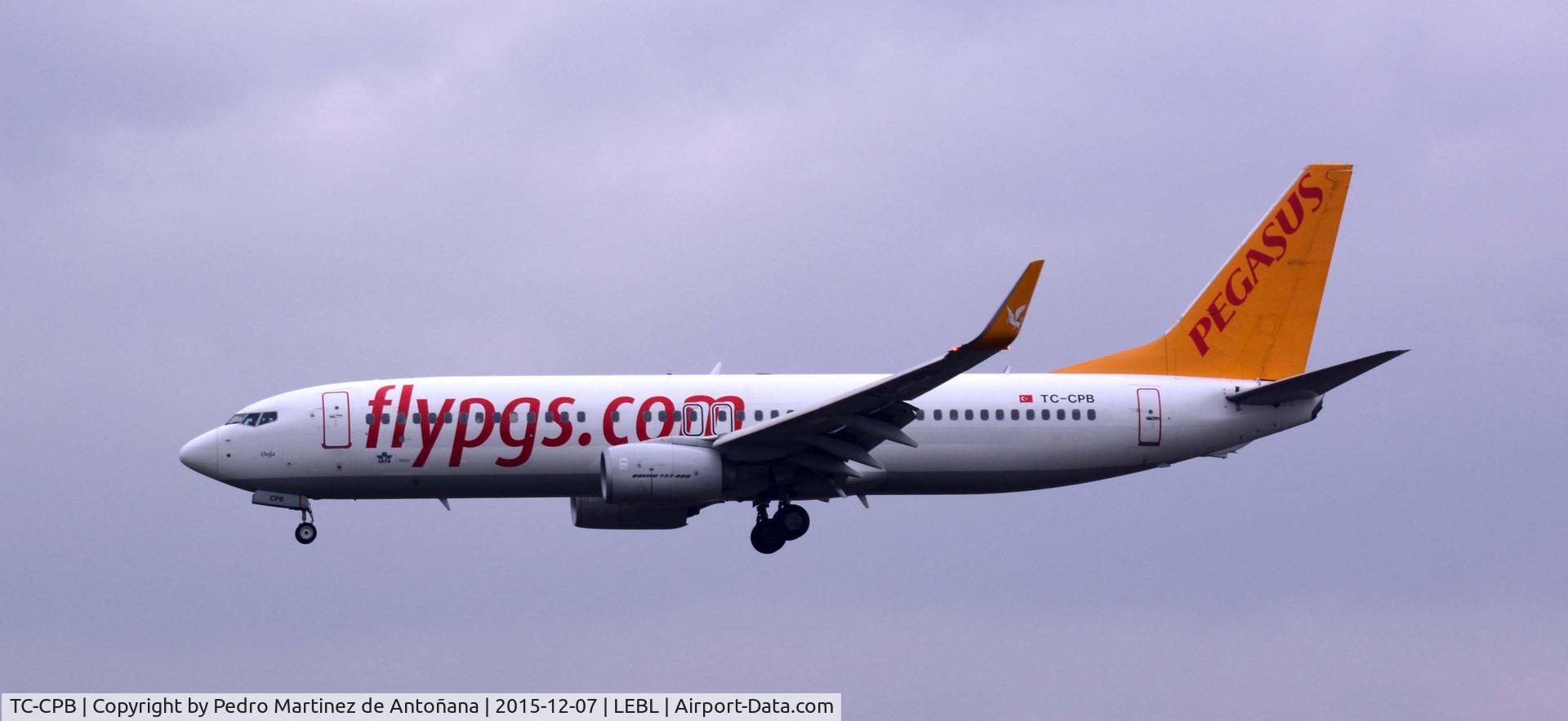 TC-CPB, 2012 Boeing 737-82R C/N 38177, El Prat -  Barcelona  -  España