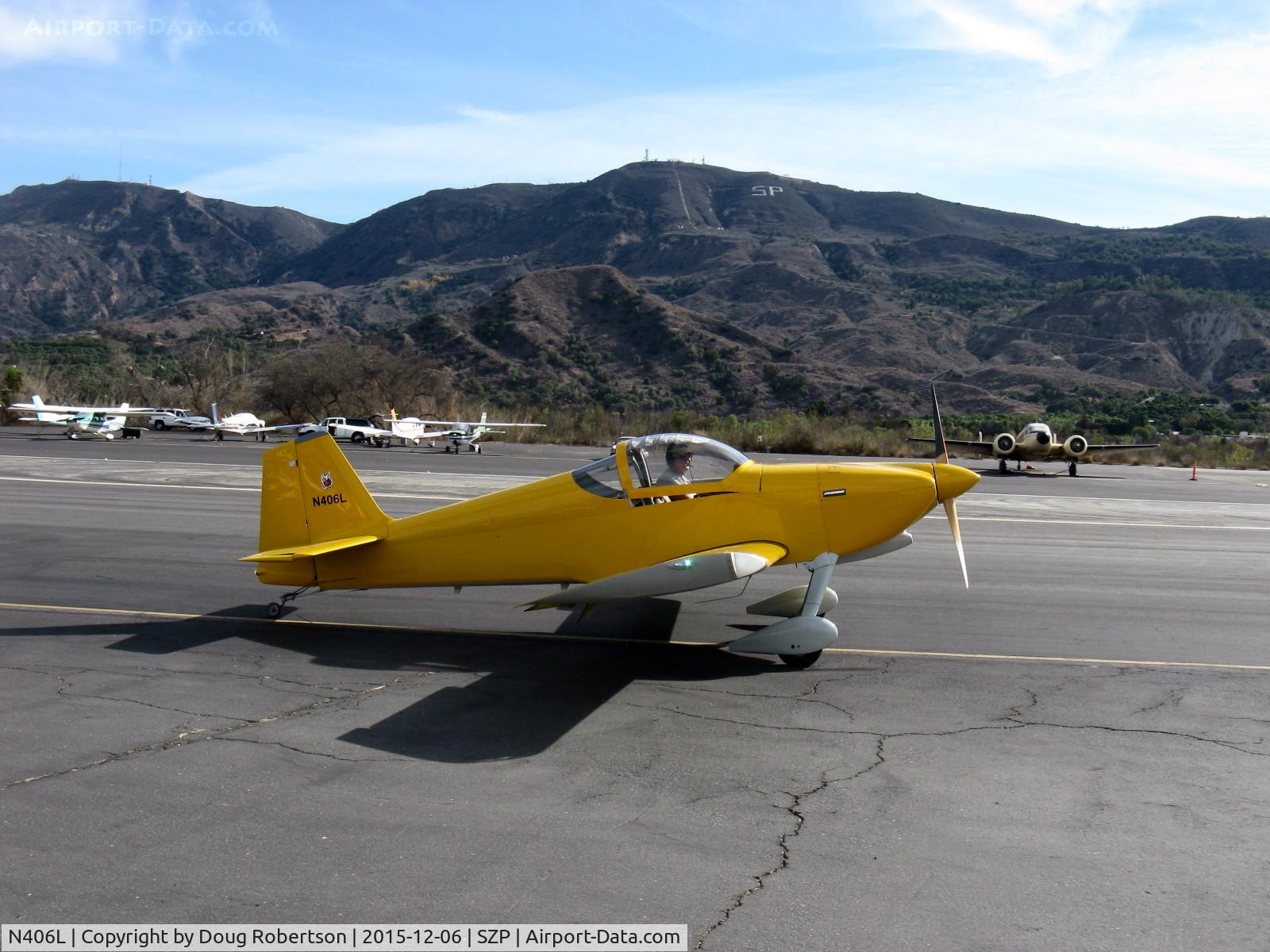 N406L, 2008 Vans RV-6 C/N 936, Provo VAN's RV-6, Lycoming O-320 160 hp, taxi to hangar