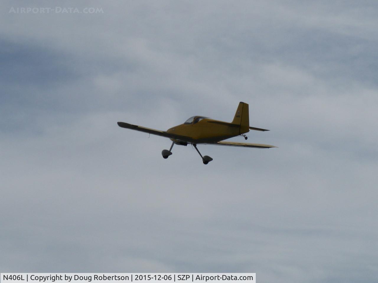 N406L, 2008 Vans RV-6 C/N 936, Provo VAN's RV-6, Lycoming O-320 160 hp, Young Eagles flight, takeoff climb Rwy 04