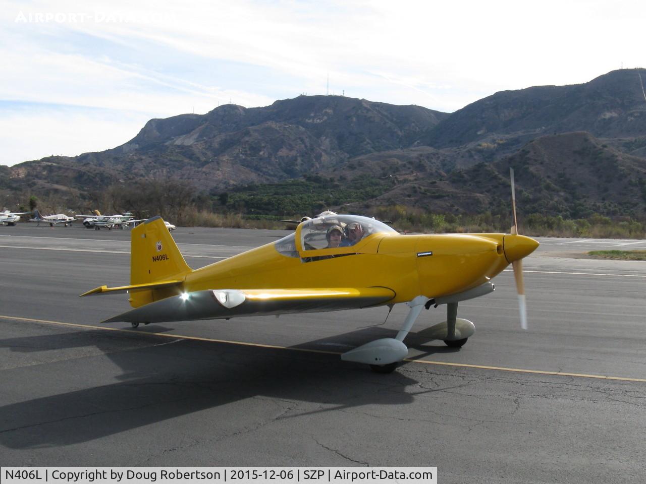 N406L, 2008 Vans RV-6 C/N 936, Provo VANs RV-6, Lycoming O 320 160 Hp, Young Eagles flight, taxi to Rwy 04