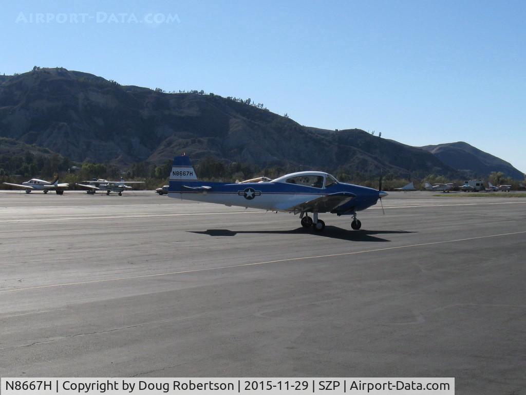 N8667H, 1947 North American Navion C/N NAV-4-667, 1947 North American NAVION, Continental IO-520 285 Hp upgrade, taxi to fuel dock