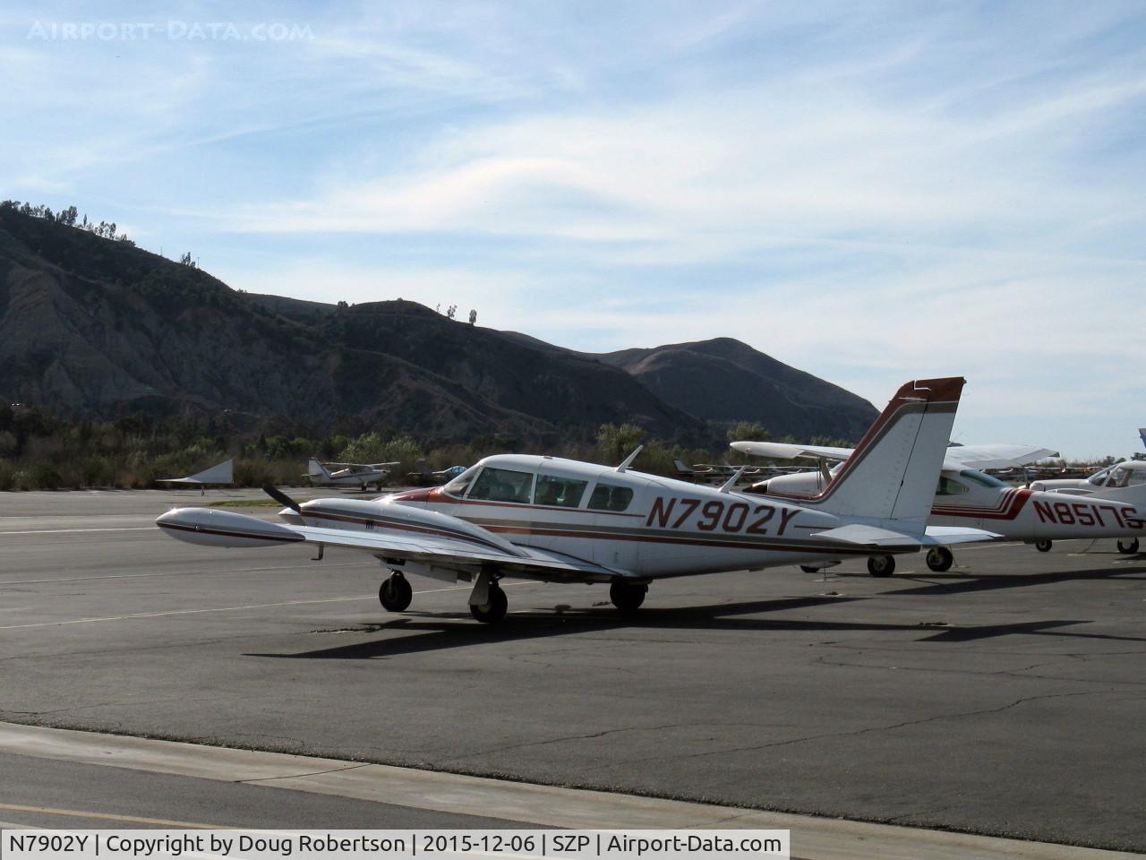 N7902Y, 1966 Piper PA-30 Twin Comanche Twin Comanche C/N 30-990, 1966 PIPER PA-30 TWIN COMANCHE, two Lycoming IO-320s 160 Hp each, on transient line