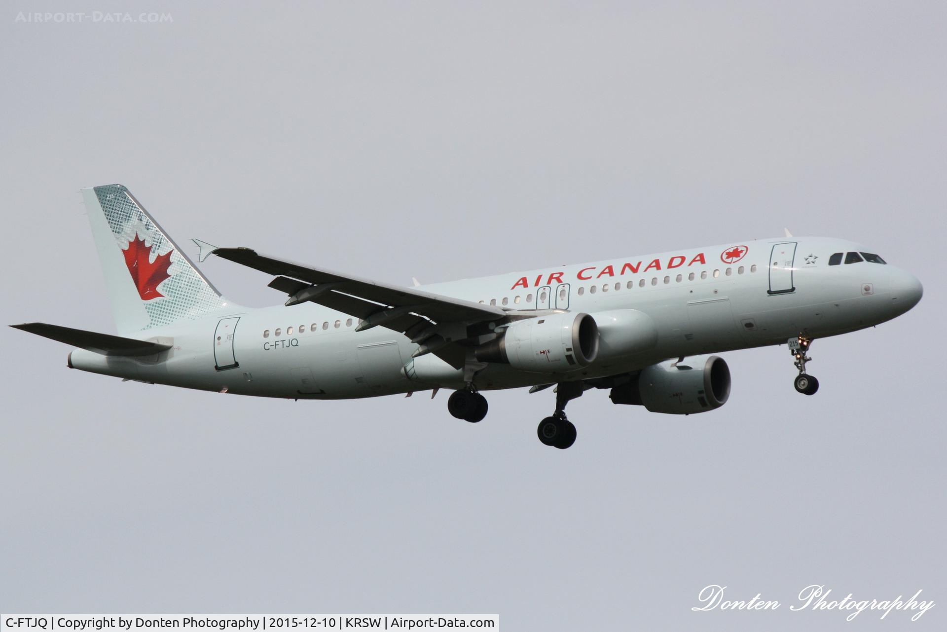 C-FTJQ, 1991 Airbus A320-211 C/N 242, Air Canada Flight 1232 (C-FTJQ) arrives at Southwest Florida International Airport following flight from Toronto-Pearson International Airport