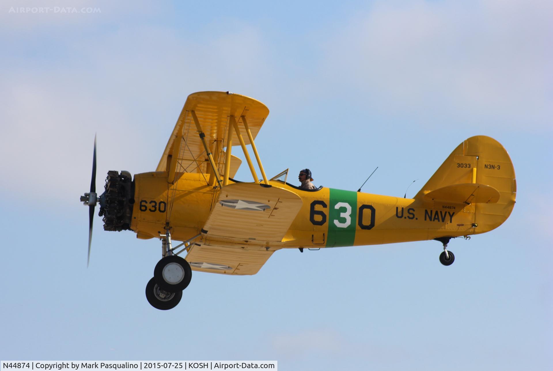 N44874, 1941 Naval Aircraft Factory N3N-3 C/N 3033, Naval Aircraft Factory N3N-3