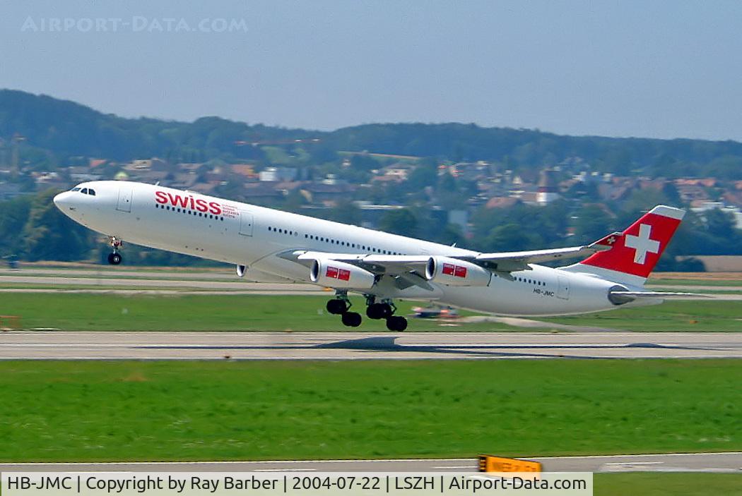 HB-JMC, 2003 Airbus A340-313 C/N 546, Airbus A340-313X [546] (Swiss International Air Lines) Zurich~HB 22/07/2004