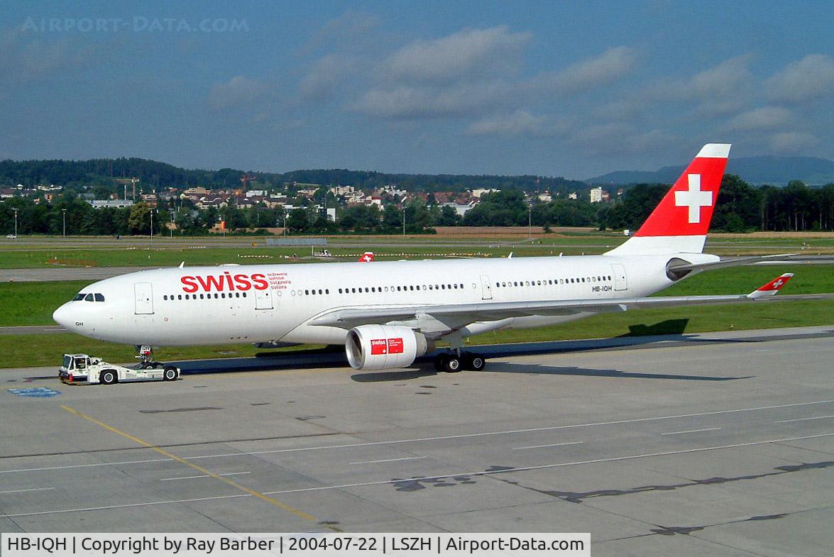 HB-IQH, 1999 Airbus A330-223 C/N 288, Airbus A330-223 [288] (Swiss International Air Lines) Zurich~HB 22/07/2004