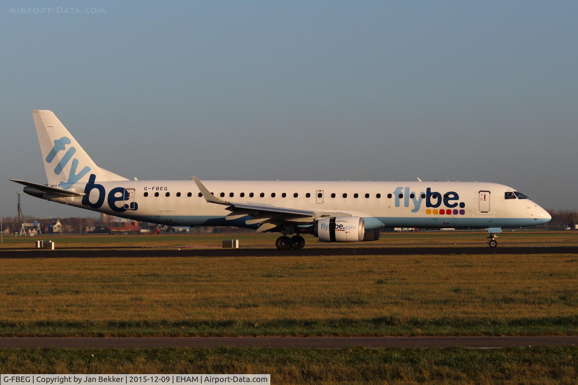 G-FBEG, 2007 Embraer 195LR (ERJ-190-200LR) C/N 19000120, Schiphol, Polderbaan