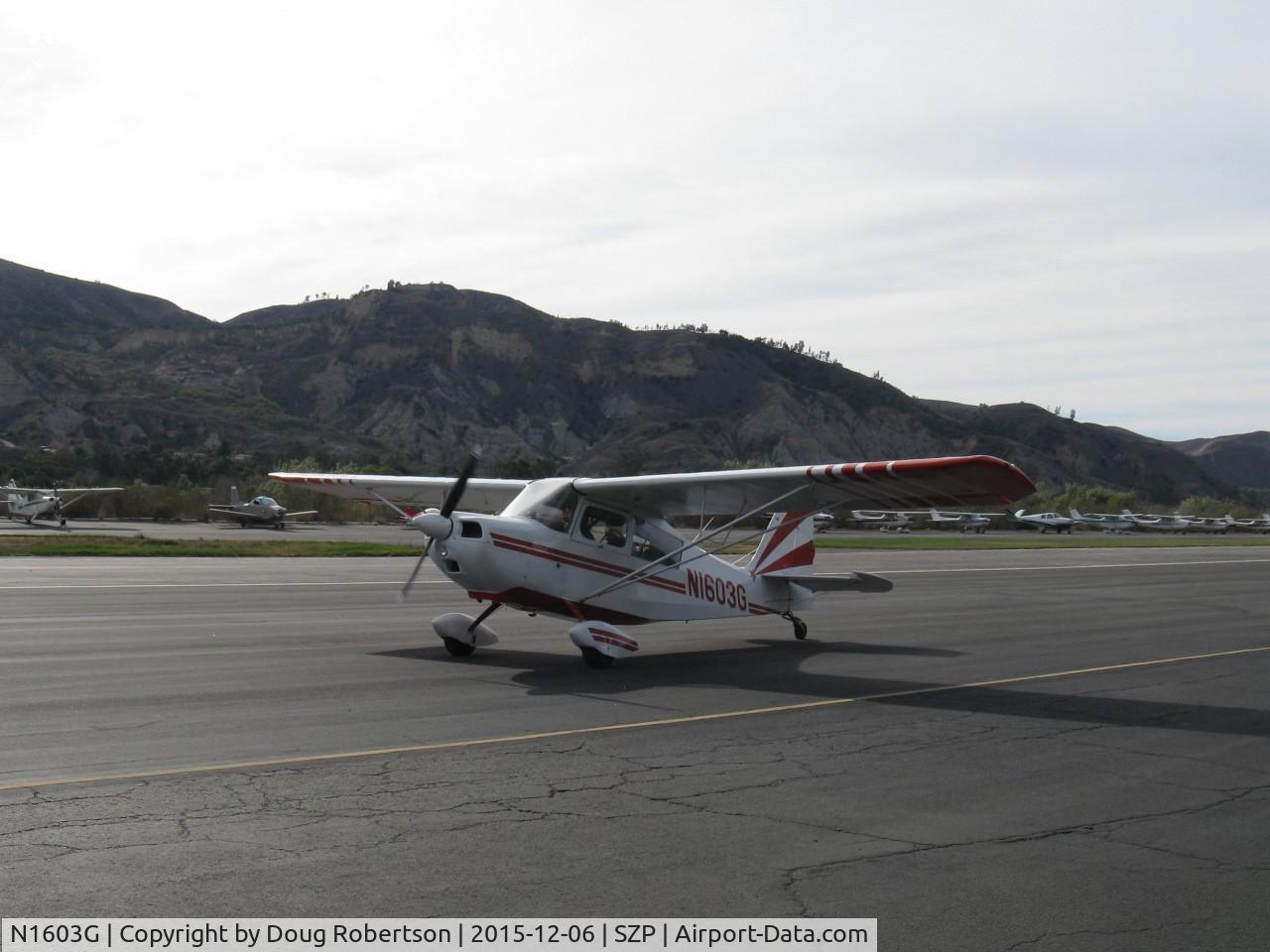 N1603G, 1968 Champion 7ECA Citabria C/N 609, 1968 Champion 7ECA CITABRIA, Lycoming O-235 115 Hp, taxi