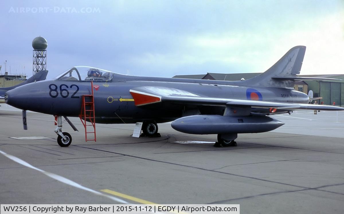 WV256, 1955 Hawker Hunter GA.11 C/N 41H/670762, Hawker Hunter GA.11 [41H/670762] (Royal Navy) RNAS Yeovilton~G (Date unknown)