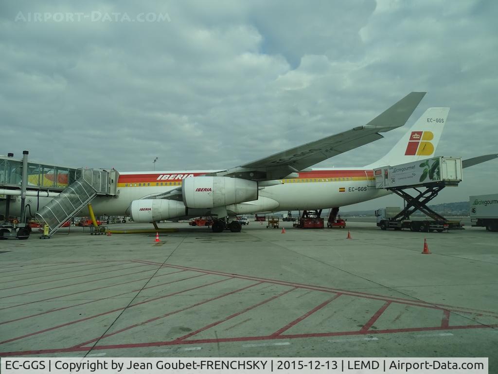 EC-GGS, 1996 Airbus A340-313 C/N 125, IB6837 Santiago (SCL)
