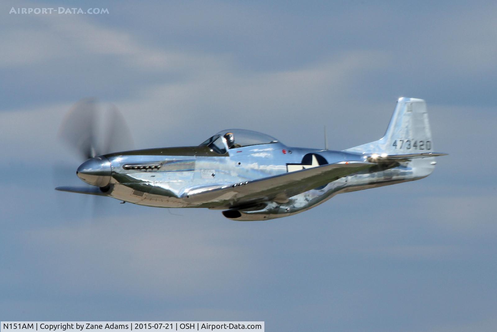 N151AM, 1944 North American P-51D Mustang C/N 122-39879, 2015 EAA AirVenture - Oshkosh, Wisconsin.
