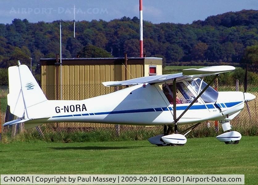 G-NORA, 2005 Comco Ikarus C42 FB UK C/N PFA 322-14420, @ the 2009 Autumn fly-in.
