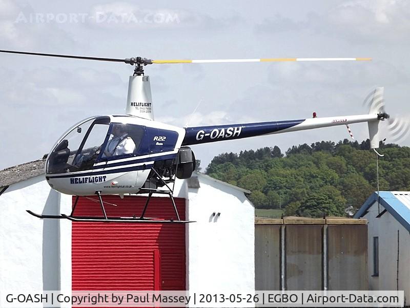 G-OASH, 1988 Robinson R22 Beta C/N 0761, Resident @ Halfpenny Green. EX:-N26272.