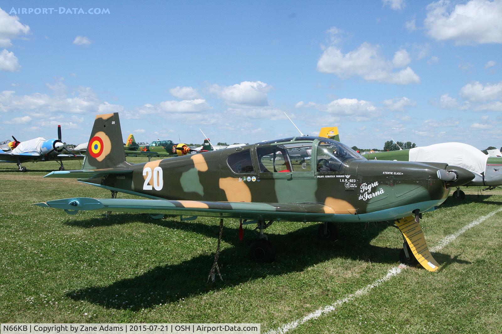N66KB, 1976 IAR IAR-823 C/N 22, 2015 EAA AirVenture - Oshkosh, Wisconsin