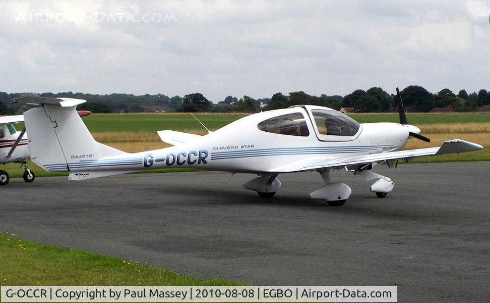 G-OCCR, 2006 Diamond DA-40D Diamond Star C/N D4.256, @ Halfpenny Green. EX:-OE-UDV,OE-VPT.
