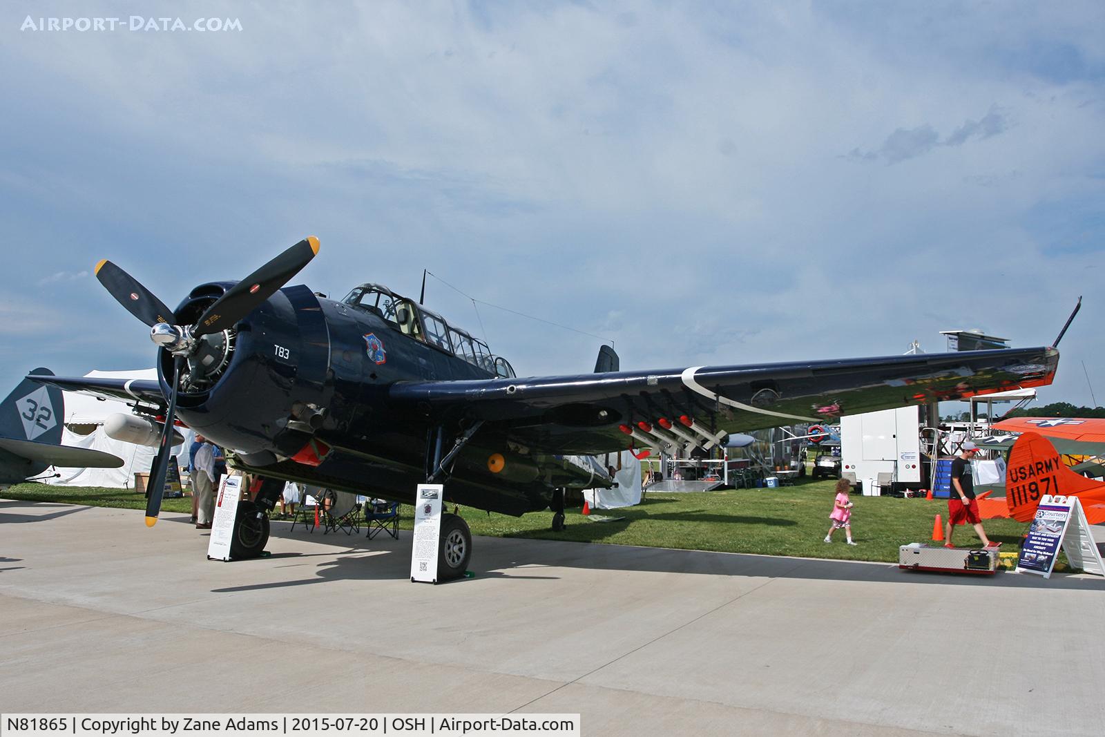 N81865, 1945 Grumman TBM-3E Avenger C/N 5632, 2015 EAA AirVenture - Oshkosh, Wisconsin