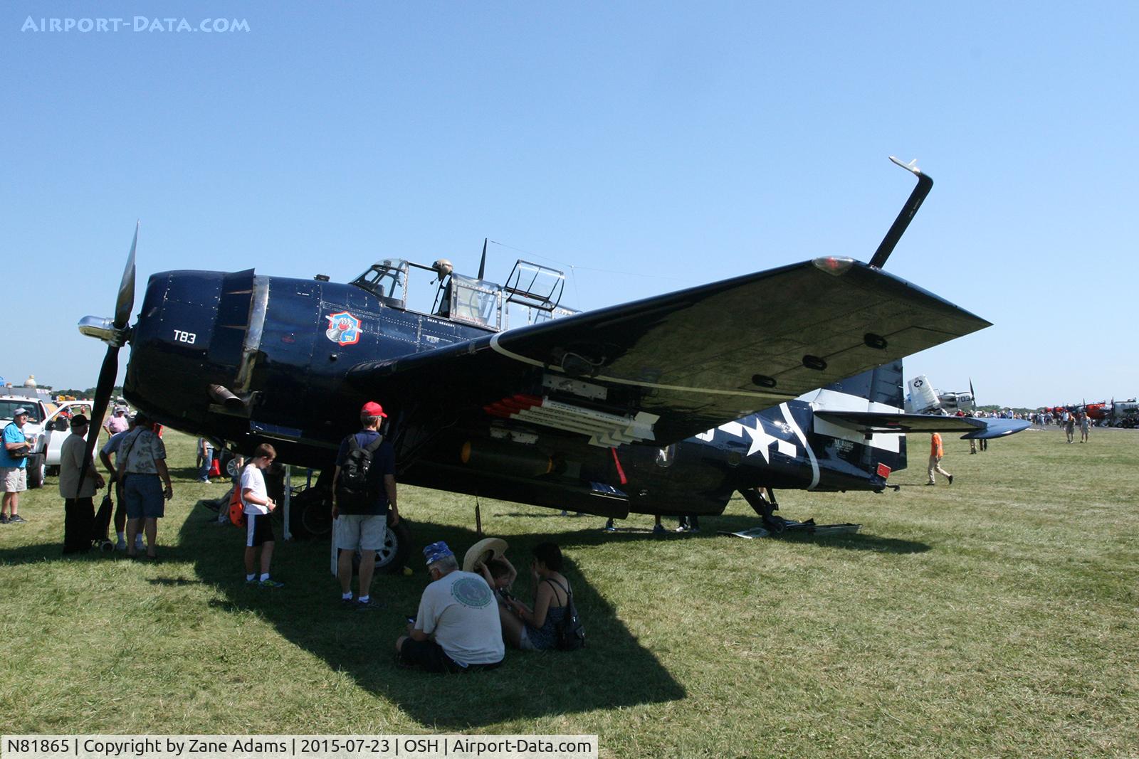 N81865, 1945 Grumman TBM-3E Avenger C/N 5632, 2015 EAA AirVenture - Oshkosh, Wisconsin