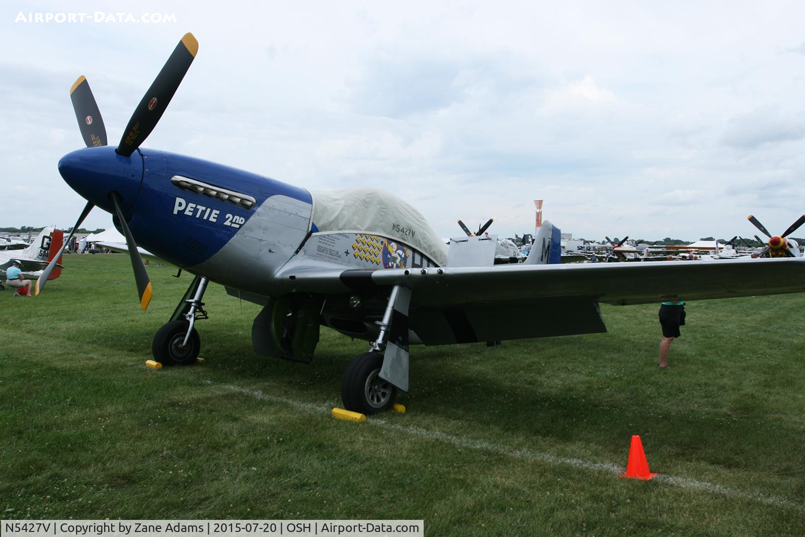 N5427V, 1944 North American F-51D Mustang C/N 44-72942, 2015 EAA AirVenture - Oshkosh, Wisconsin