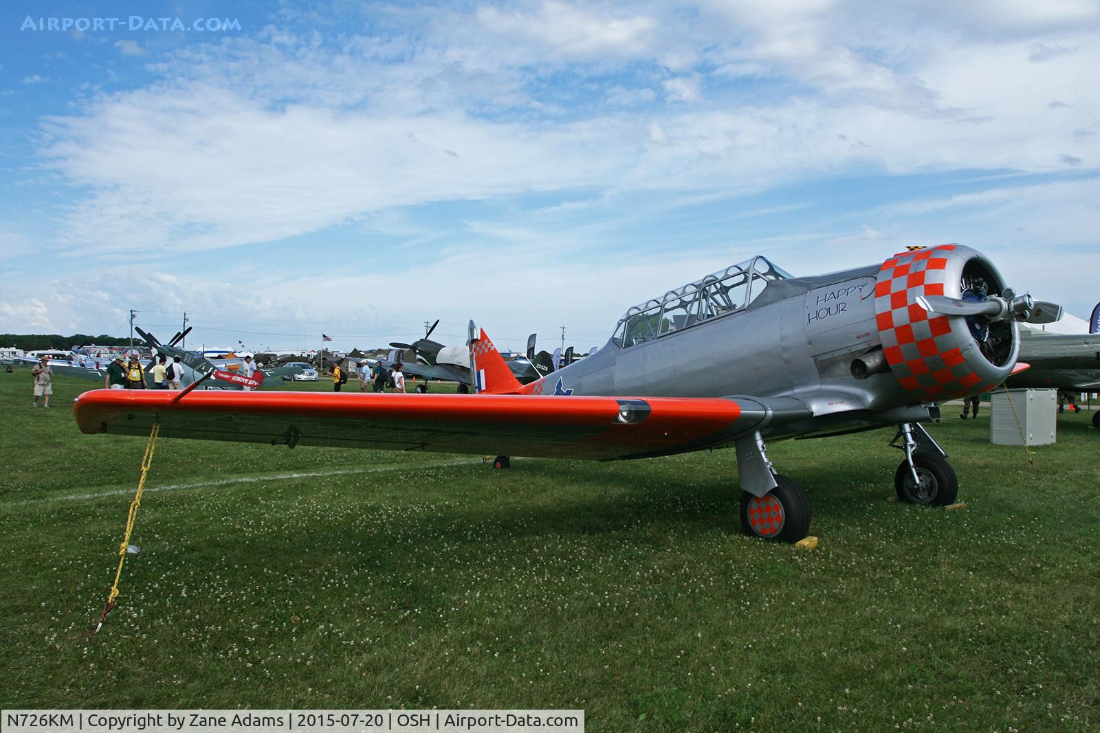 N726KM, 1953 North American AT-6G Texan C/N SA079, 2015 EAA AirVenture - Oshkosh, Wisconsin