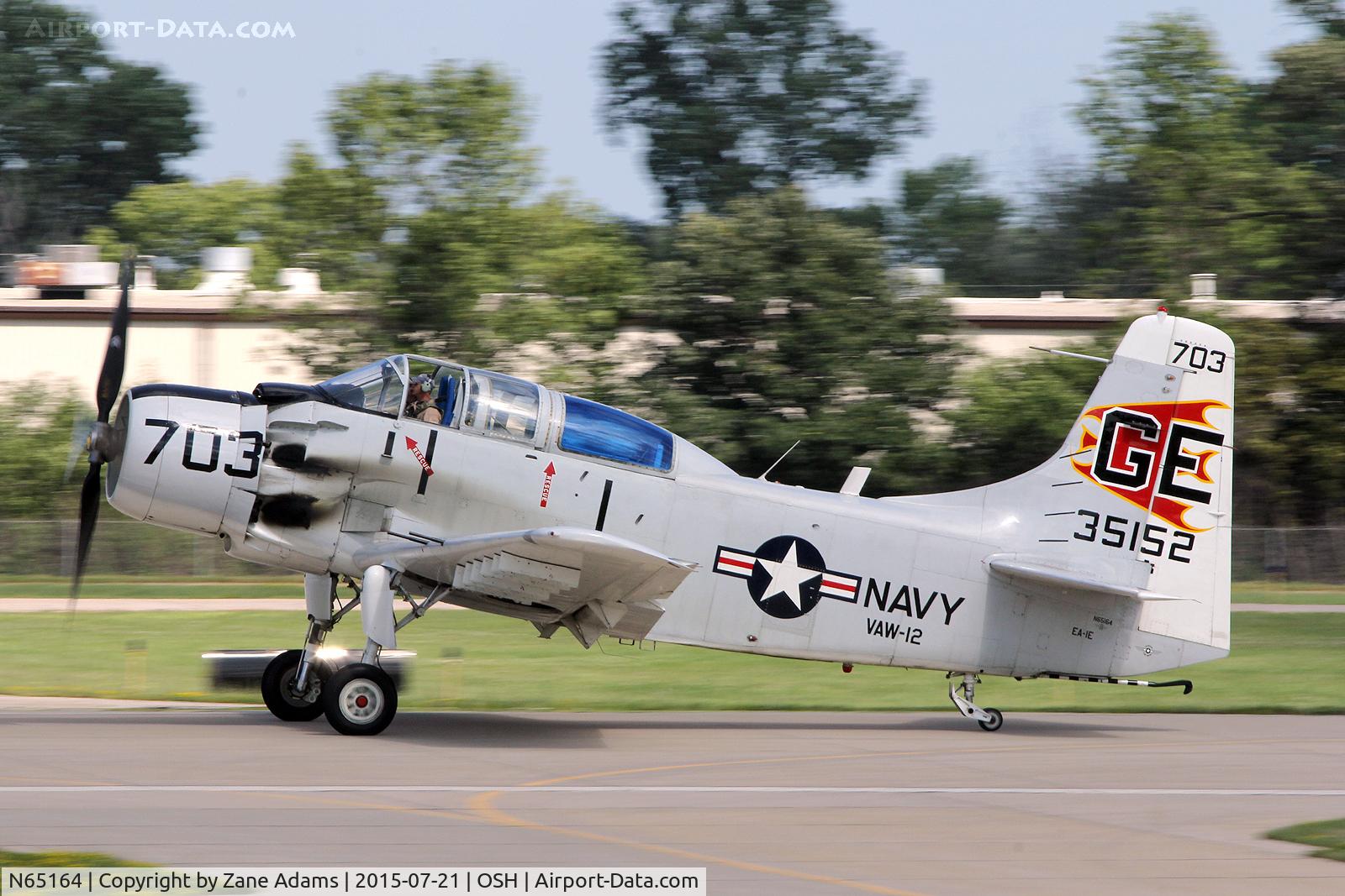 N65164, 1955 Douglas EA-1E Skyraider AD-5W C/N 55-471DH, 2015 EAA AirVenture - Oshkosh, Wisconsin
