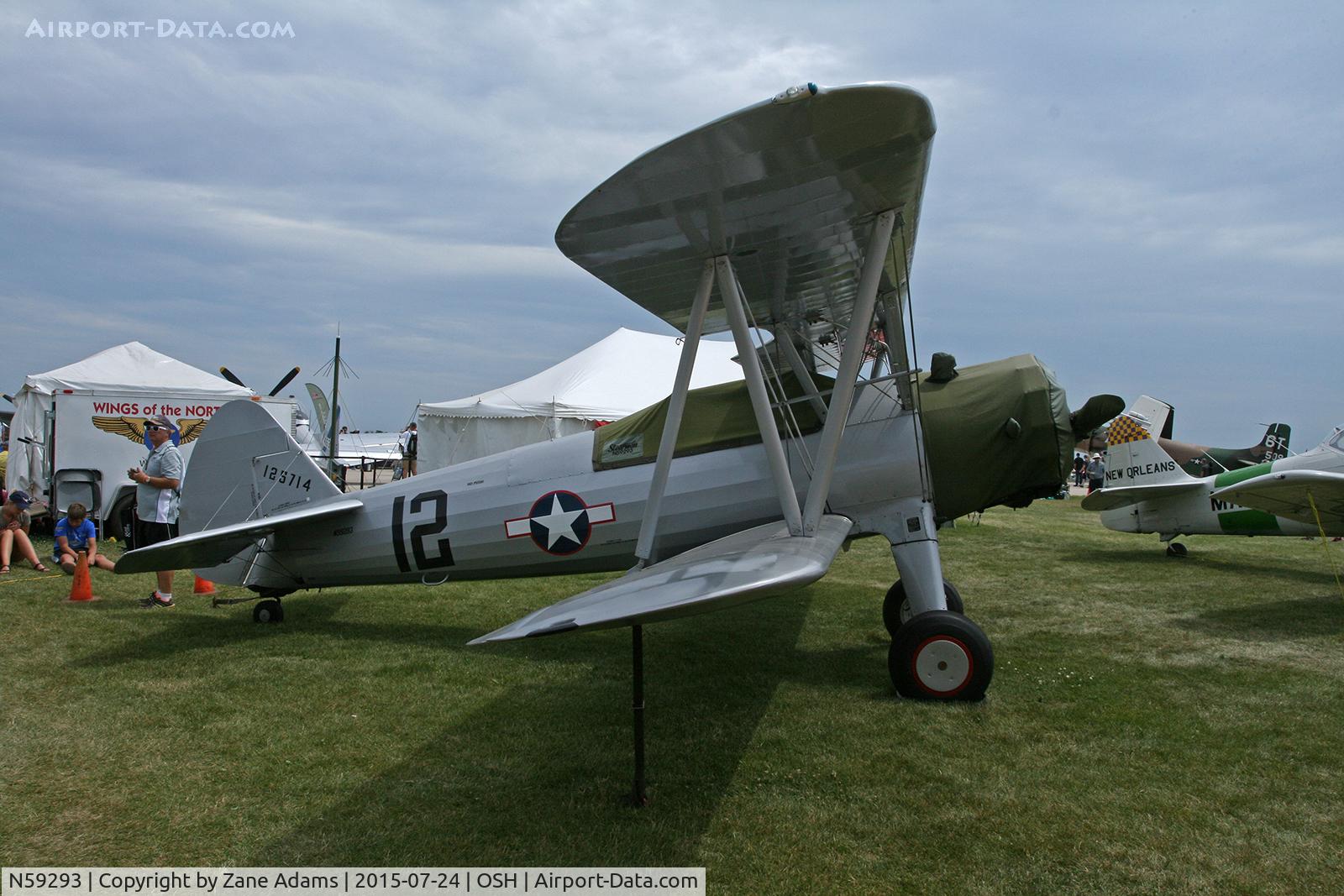 N59293, 1942 Boeing B75N1 C/N 75-3221, 2015 EAA AirVenture - Oshkosh, Wisconsin