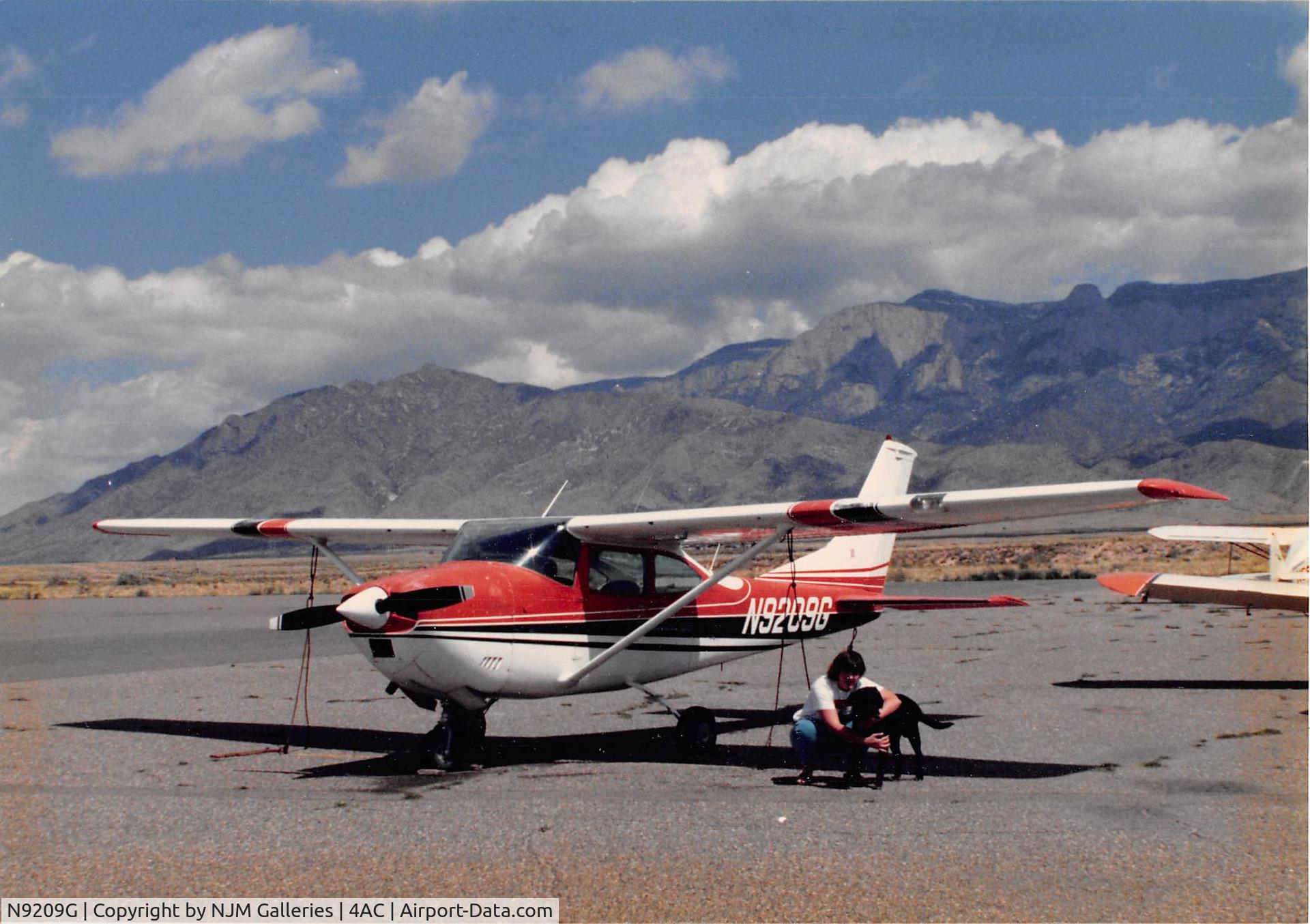 N9209G, Cessna 182N Skylane C/N 18260749, Aircraft damaged in 1989 and sold for salvage. Was tied down at Coronado airport, NM which closed in 2001.