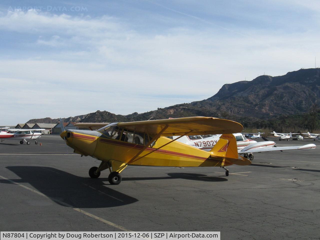 N87804, 1946 Piper PA-12 Super Cruiser C/N 12-5, 1946 Piper PA-12 SUPER CRUISER, Lycoming O-290 135 Hp upgrade, on transient ramp