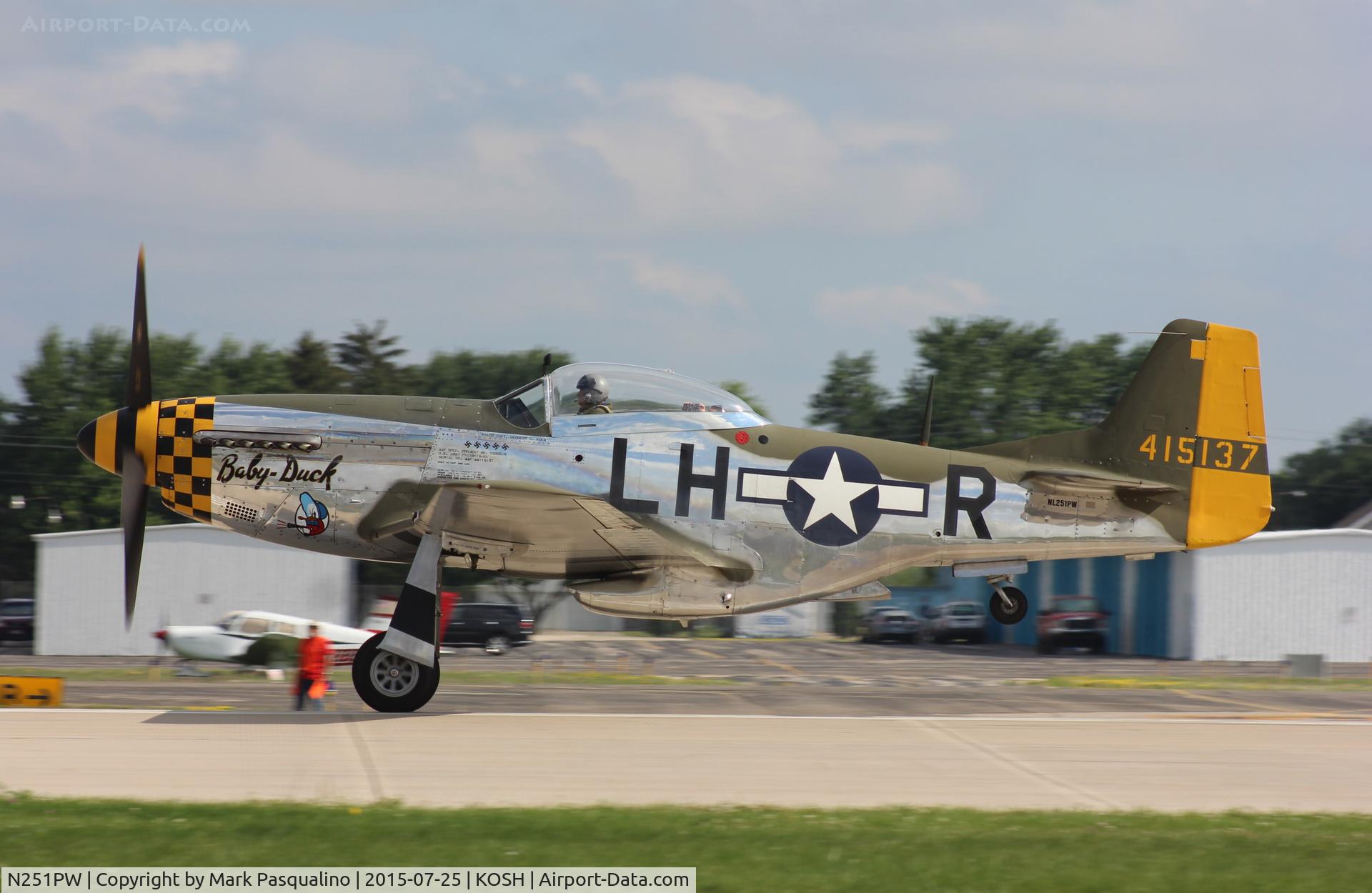 N251PW, 1944 North American P-51D Mustang C/N 122-31945, North American P-51D