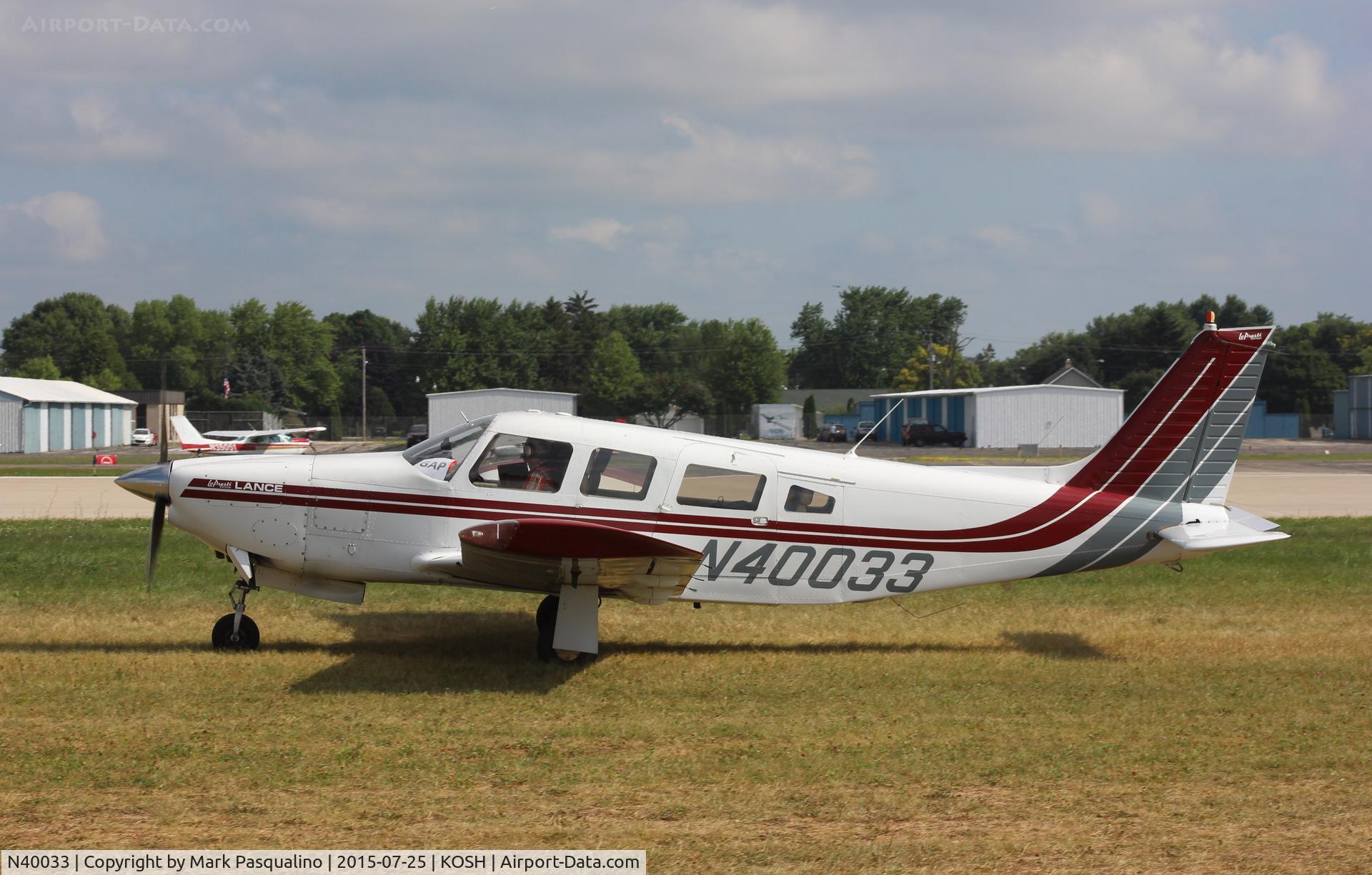N40033, 1977 Piper PA-32R-300 Cherokee Lance C/N 32R-7780509, Piper PA-32R-300