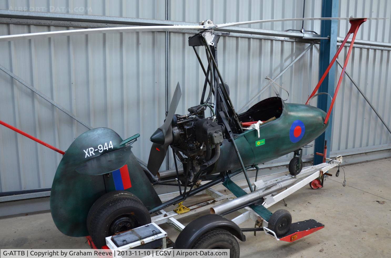G-ATTB, 1962 Beagle-Wallis WA-116/F C/N 214, Parked at Old Buckenham.