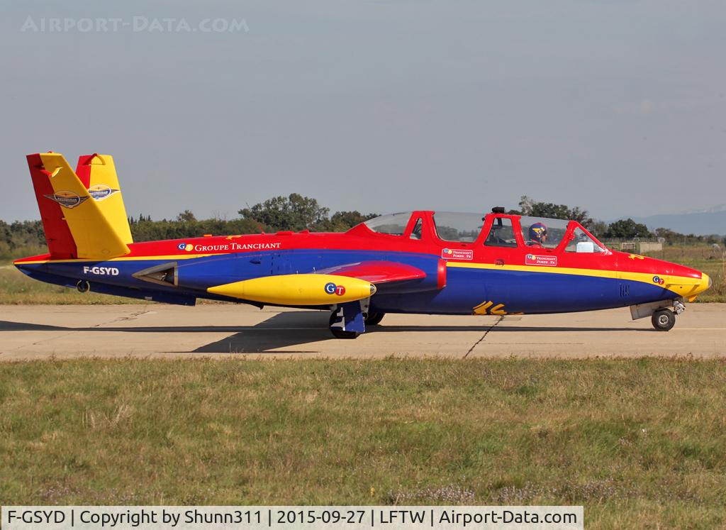 F-GSYD, Fouga CM-170 Magister C/N 455, Exhibited during FNI Airshow 2015