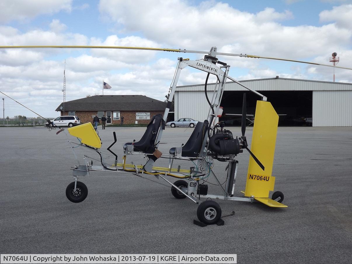 N7064U, 2005 Wohaska John PARSONS STILES GYRO C/N JW1070, Modified Parsons two-place gyrocopter trainer.