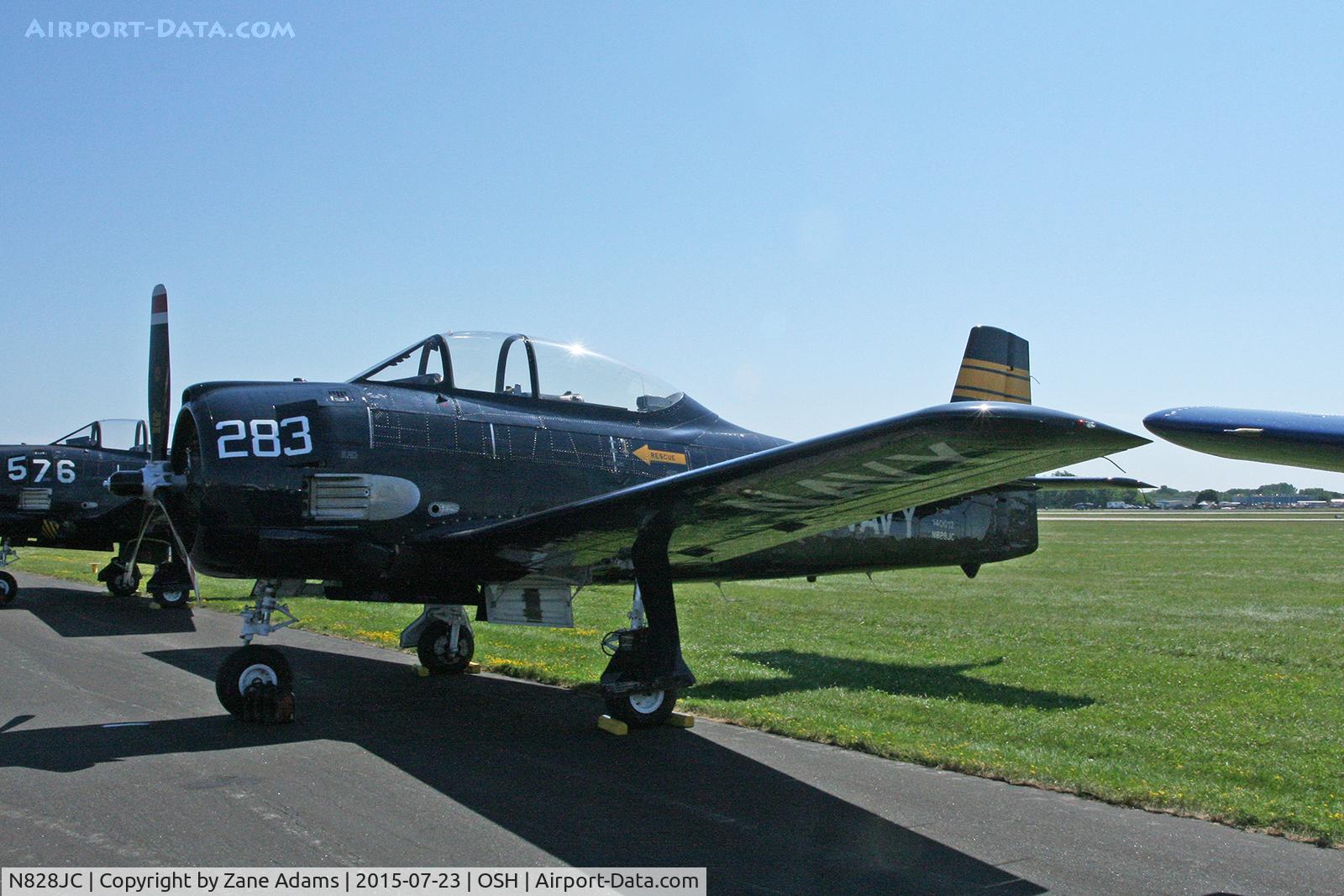 N828JC, 1955 North American T-28B Trojan C/N 219-11, 2015 EAA AirVenture - Oshkosh, Wisconsin