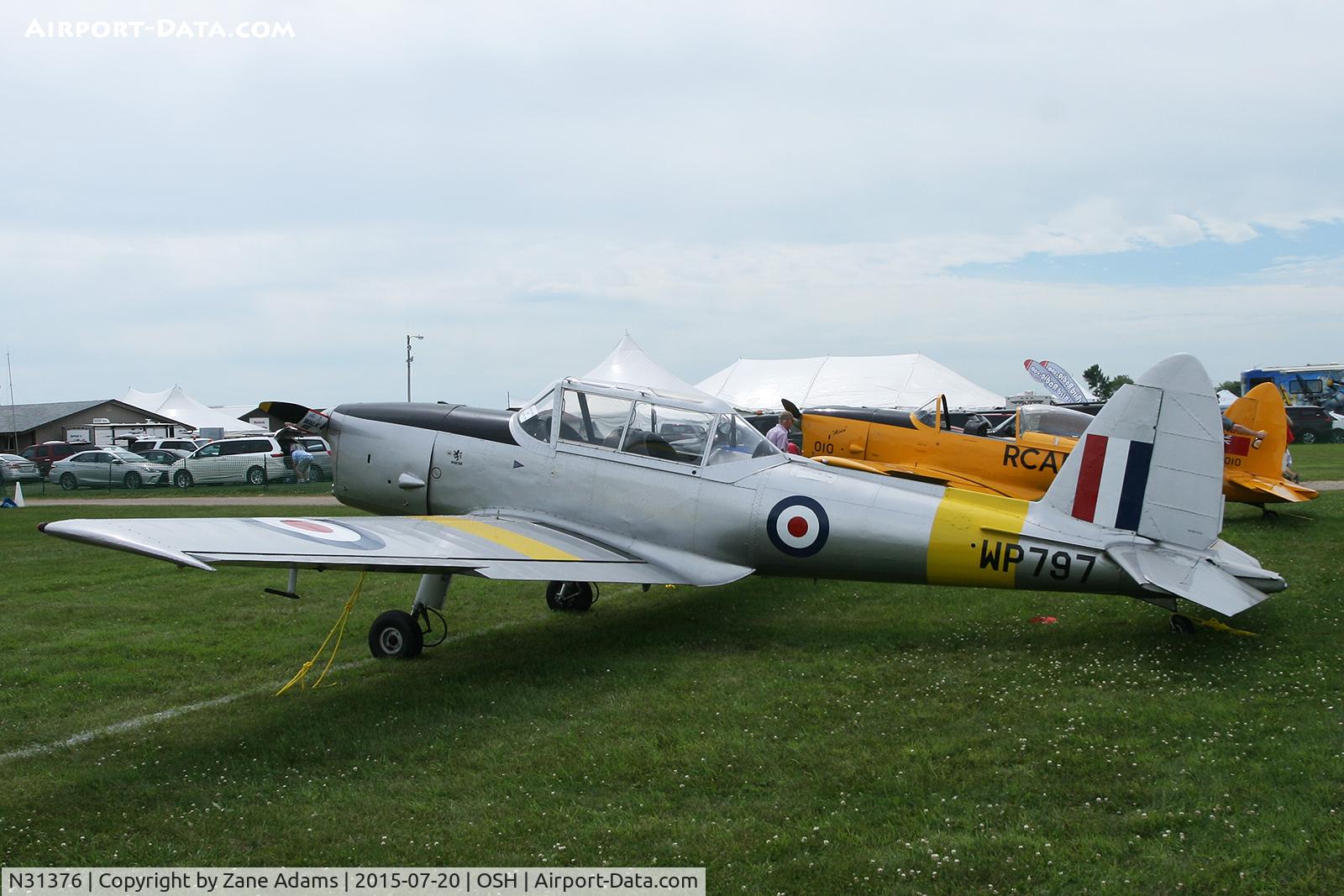 N31376, 1951 De Havilland DHC-1 Chipmunk T.10 C/N C1/0689 (DHB-580?), 2015 EAA AirVenture - Oshkosh, Wisconsin